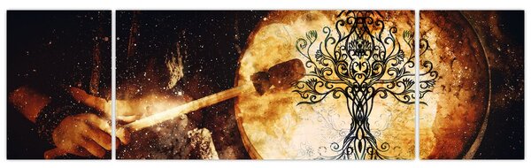 Obraz - Tajemný strom života (170x50 cm)