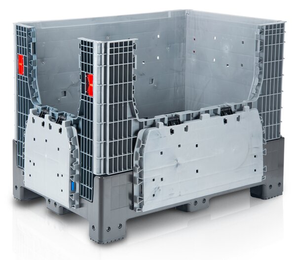 Skládací bigbox 120x80x95 4 nohy - 2x vkl.okno