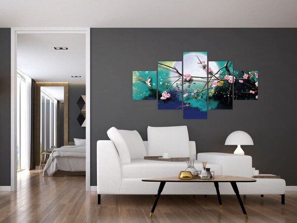 Obraz - Strom, grafika (125x70 cm)