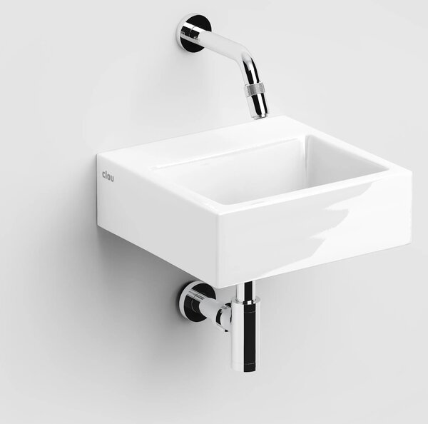 Clou Flush umyvadlo 28x27 cm obdélníkový klasický-na pult bílá lesk CL/03.03011