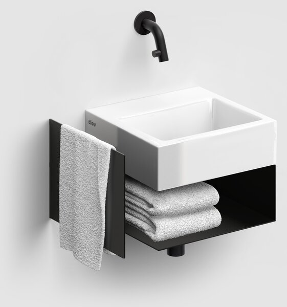 Clou Flush umyvadlo 28x27 cm obdélníkový klasický-na pult bílá lesk CL/03.03011