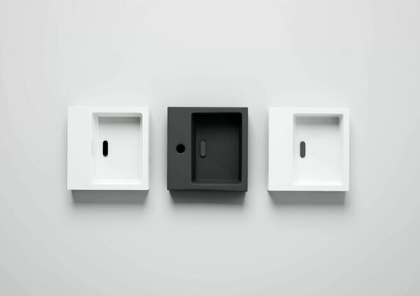 Clou Flush umyvadlo 28x27 cm obdélníkový klasický-na pult bílá lesk CL/03.03011
