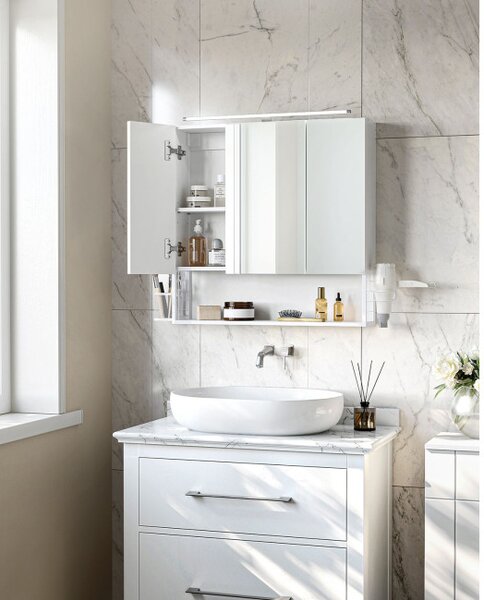 Zrcadlová skříňka s osvětlením BBK124W14