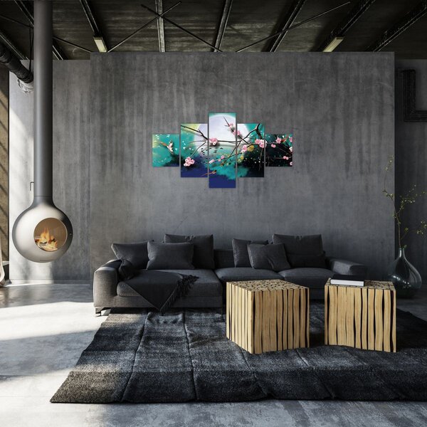 Obraz - Strom, grafika (125x70 cm)