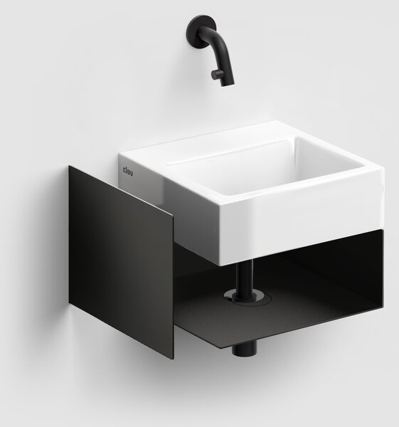 Clou Flush umyvadlo 28x27 cm obdélníkový klasický-na pult bílá lesk CL/03.03011