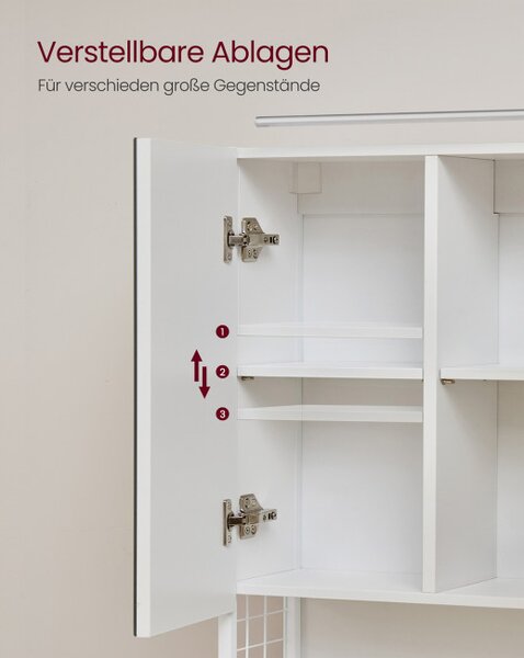 Zrcadlová skříňka s osvětlením BBK124W14