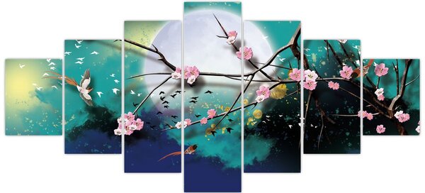 Obraz - Strom, grafika (210x100 cm)