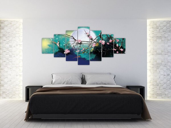 Obraz - Strom, grafika (210x100 cm)