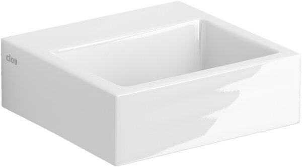 Clou Flush umyvadlo 28x27 cm obdélníkový klasický-na pult bílá lesk CL/03.03011