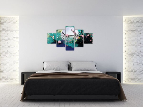 Obraz - Strom, grafika (125x70 cm)