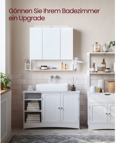 Zrcadlová skříňka s osvětlením BBK124W14