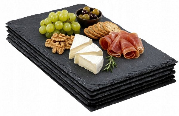 Sada břidlicových talířů Secret de Gourmet 18 x 30 cm 6 ks
