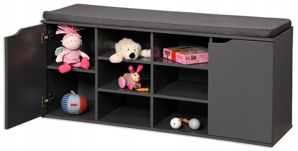 Botník Kesper 103 x 48 x 30,5 cm černý