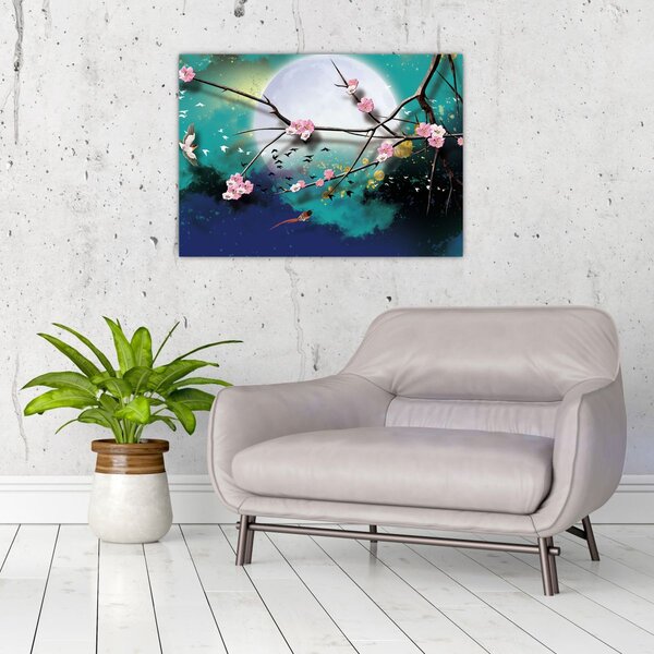 Obraz - Strom, grafika (70x50 cm)