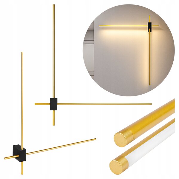 Nástěnné svítidlo Masterled moderní černé 60 cm LED 12W