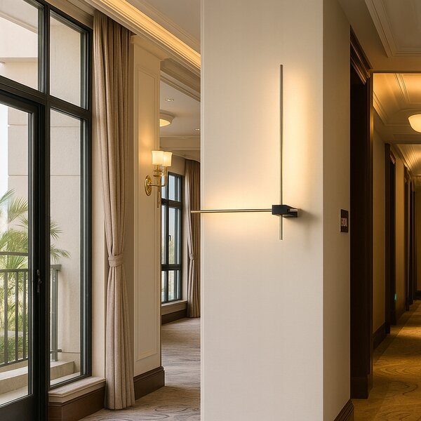 Nástěnné svítidlo Masterled moderní černé 60 cm LED 12W