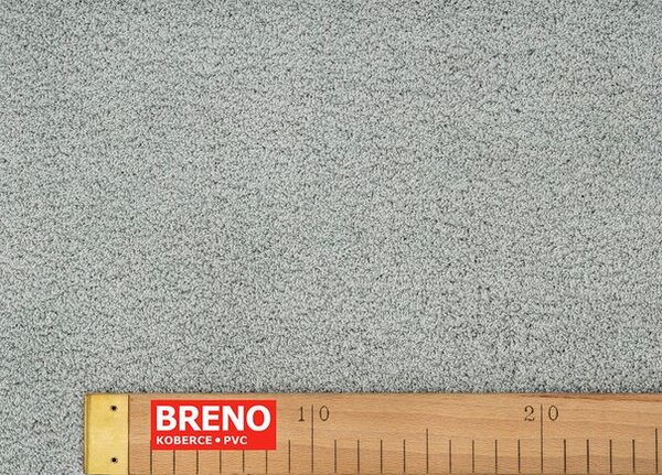 Breno Metrážový koberec SOFTISSIMO 90 světle šedý, šíře 400 cm, Šedá
