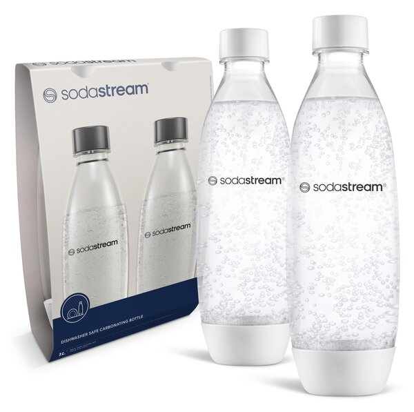 SodaStream láhev FUSE 2x 1 l White
