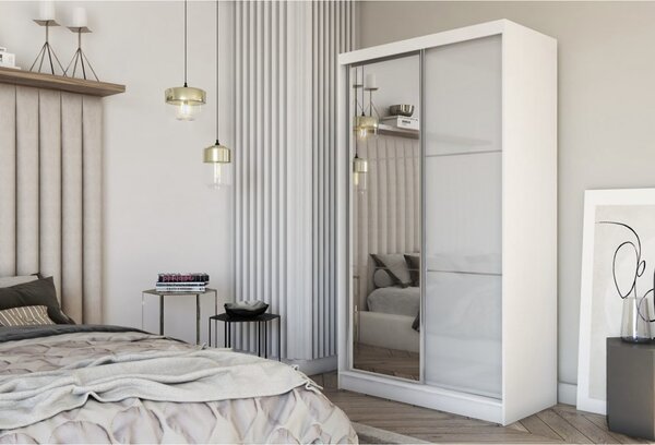 Kvalitní Šatní Skříň Viviana 120 cm Dub artisan/bílá