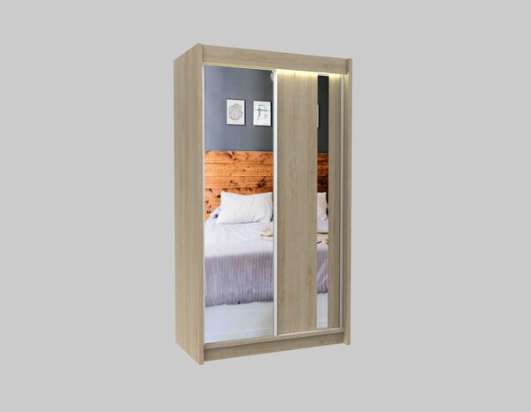Kvalitní Šatní Skříň Gracja 120 cm Černá