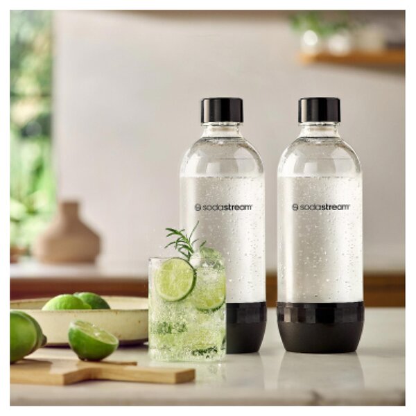 SodaStream láhev Jet 2x 1 l Black and white