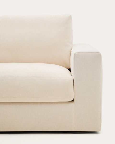 Béžová žinylková pohovka 220 cm Alea – Kave Home