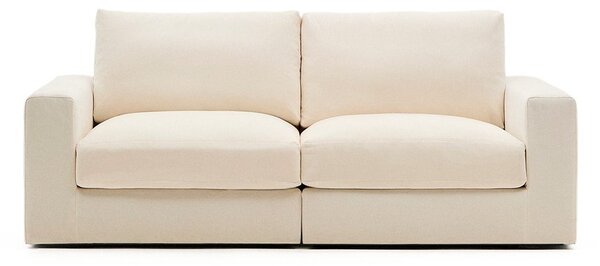 Béžová žinylková pohovka 220 cm Alea – Kave Home