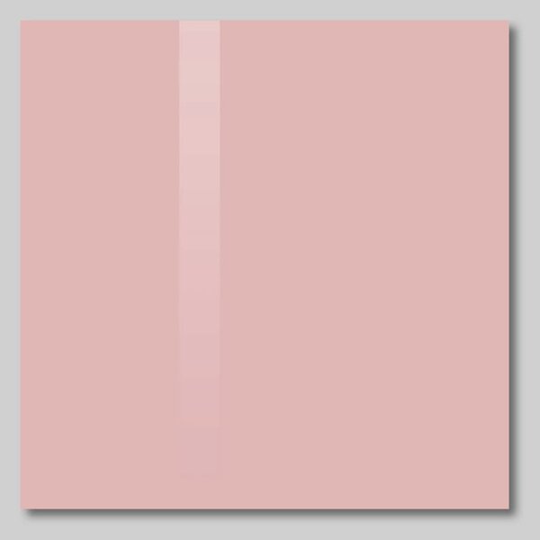 Růžová tělová skleněná magnetická tabule Smatab® - 48 × 48 cm
