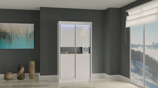 Kvalitní Šatní Skříň Tanna 120 cm Bílá