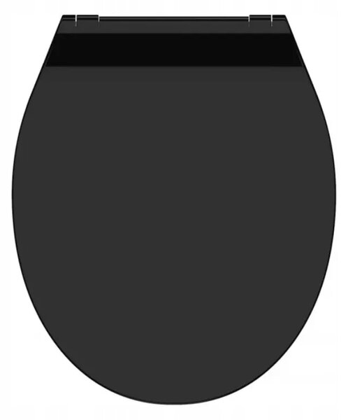WC sedátko Schütte Slim Black černé duroplastové