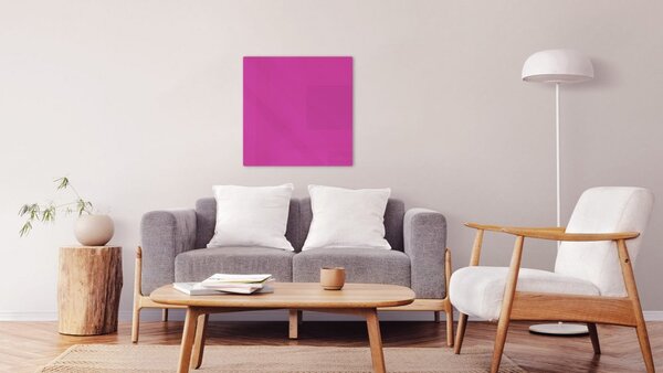 Allboards, Magnetická skleněná tabule Mademoiselle Fuchsia 45x45 cm, TS45x45_20_89_0_0