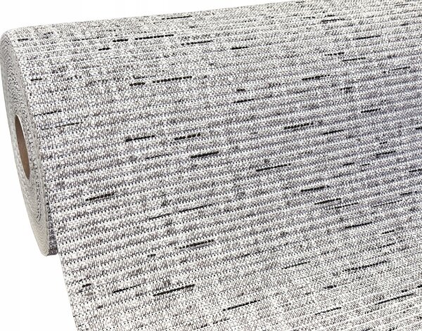 Koupelnová předložka na metry, protiskluzová, šedá, 280x65 cm