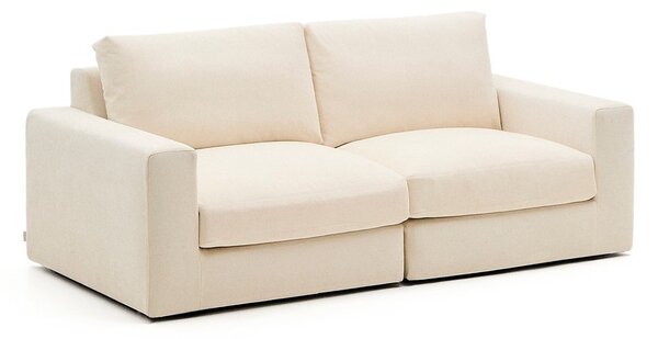 Béžová žinylková pohovka 220 cm Alea – Kave Home
