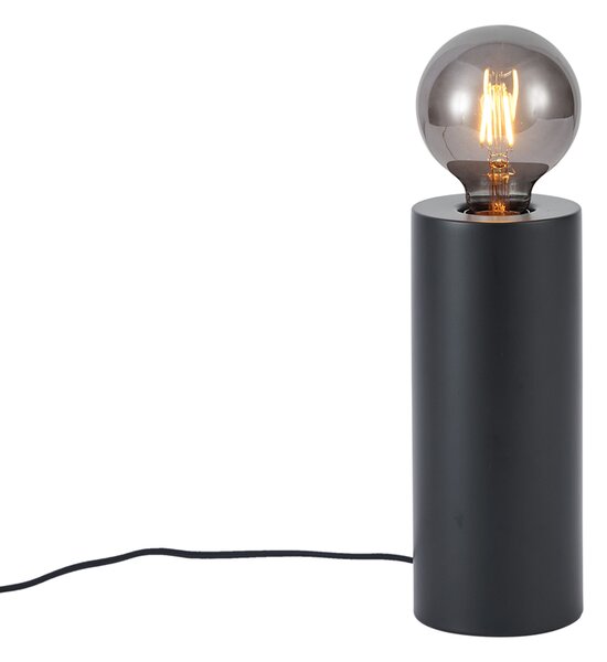 Moderní stolní lampa černá 24 cm - Cylinder