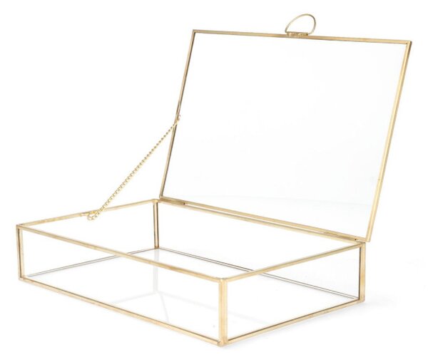 Šperkovnice GRAZIA zlatá 20x12x5 cm
