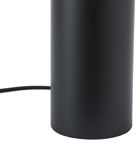 Moderní stolní lampa černá 24 cm - Cylinder