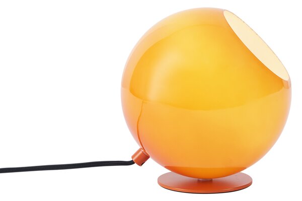 Retro stolní lampa oranžová se sklem - Mabel