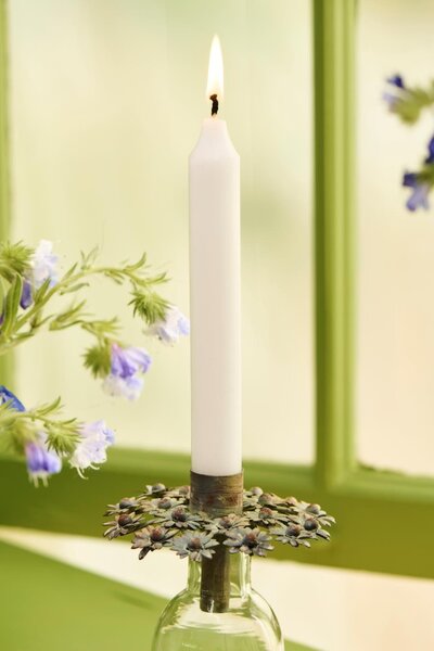 Vysoká svíčka Rustic White 18 cm