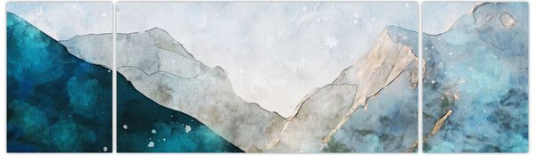 Obraz - Kresba hor (170x50 cm)