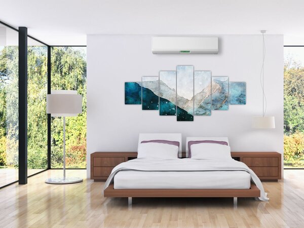 Obraz - Kresba hor (210x100 cm)