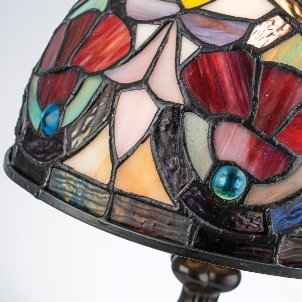 Quoizel QZ-LARISSA-TL-S - Stolní lampa Tiffany LARISSA 1xE14/40W/230V