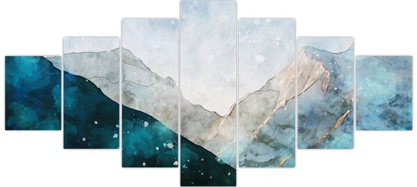 Obraz - Kresba hor (210x100 cm)