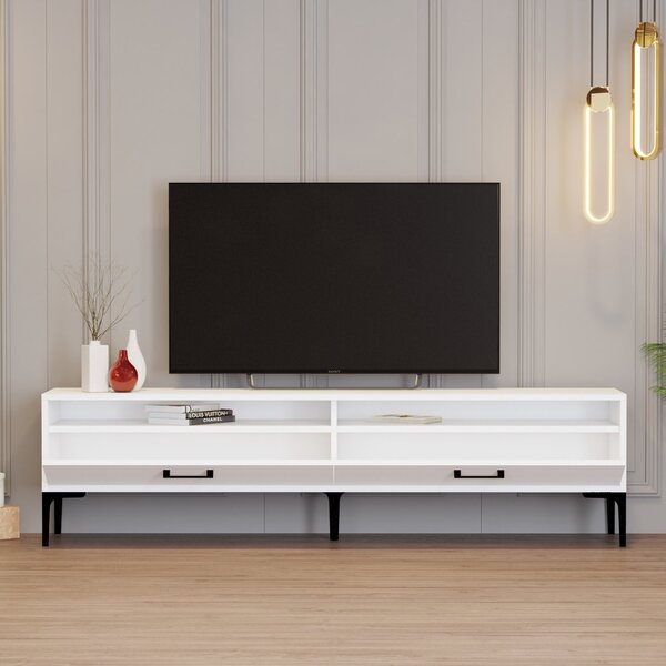 TV stolek/skříňka Irma 2 (bílá). Akce -25%
