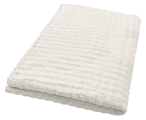 Livarno® Hebká deka, 180 x 220 cm (bílá) (100399485001)