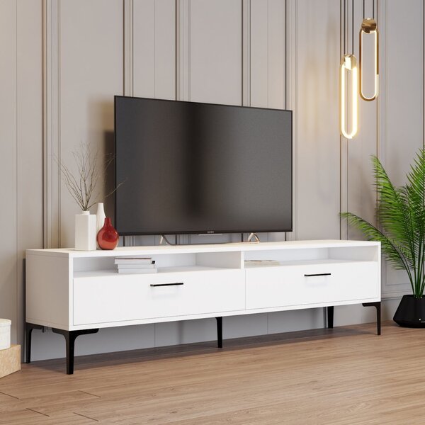 TV stolek/skříňka Irma 2 (bílá). Akce -25%