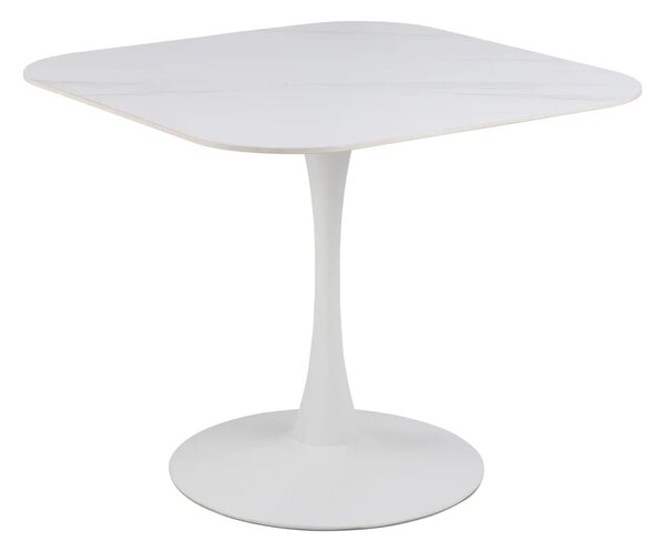 Actona Jídelní stůl MALTA 90 cm bílý mramor