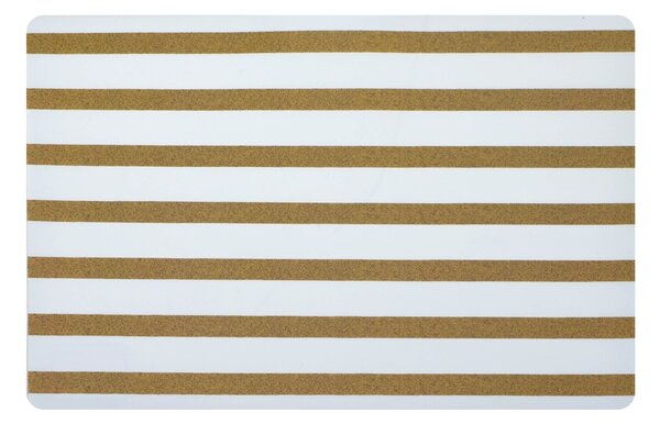 Cookini Prostírání Stripe 43,5 x 28,2 cm zlaté/bílé