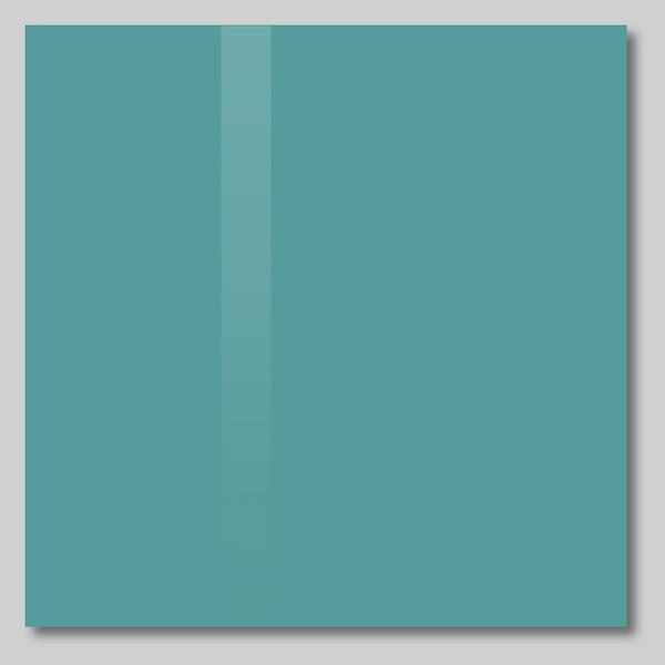 Zelená smaragdová skleněná magnetická tabule Smatab® - 48 × 48 cm