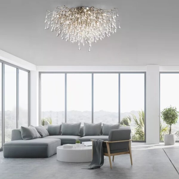 Paul Neuhaus 8092-55 - Přisazený lustr ICICLE 14xG9/40W/230V pr. 100 cm chrom