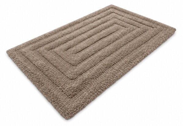 Koupelnová předložka 50x80 Hnědá MOCCA LABYRINT 100 % BAVLNA Savá SILNÁ